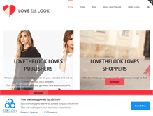 Tablet Screenshot of lovethelook.com